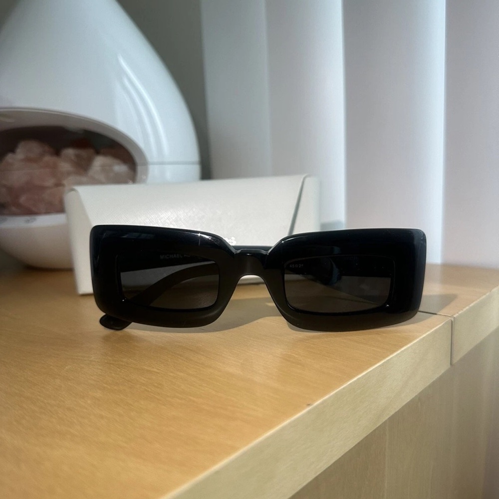 Michael Kors Black Rectangular Sunglasses